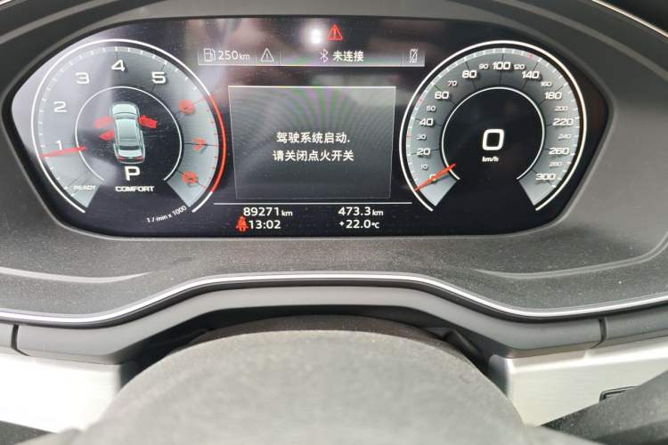 Used Audi A4L 2020 40 TFSI Fashion Dynamic Model Odometer Close Up