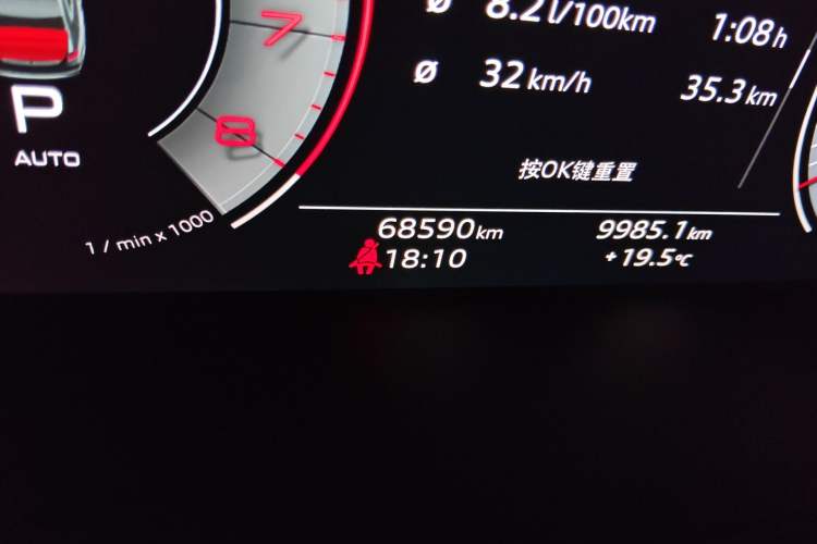 Used Audi A4L 2020 40 TFSI Luxury Dynamic Model Odometer Close Up