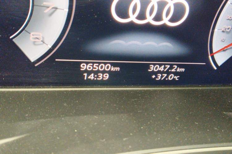 Used Audi A4L 2020 40 TFSI Fashion Dynamic Model Odometer Close Up