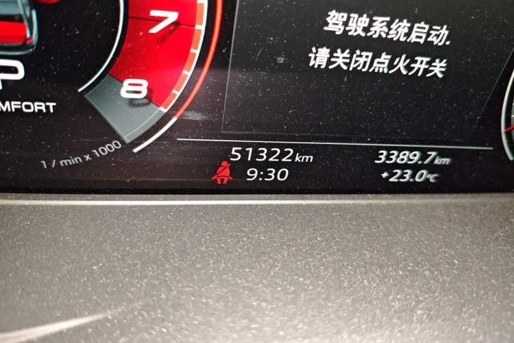 Used Audi A4L 2020 40 TFSI Fashion Dynamic Model Odometer Close Up