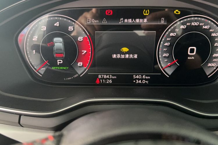 Used Audi A4L 2020 40 TFSI Fashion Dynamic Model Odometer Close Up