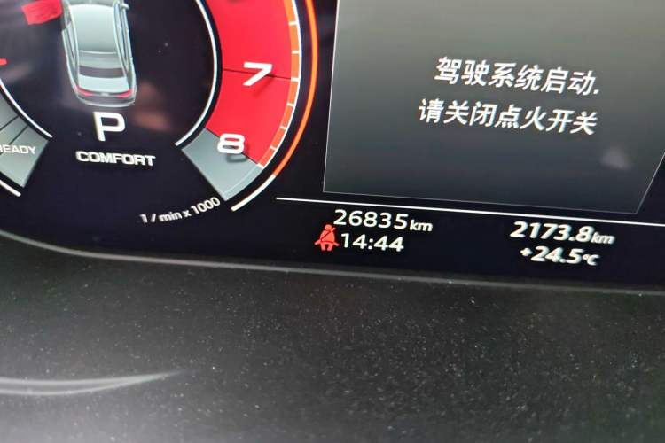 Used Audi A4L 2020 40 TFSI Fashion Dynamic Model Odometer Close Up