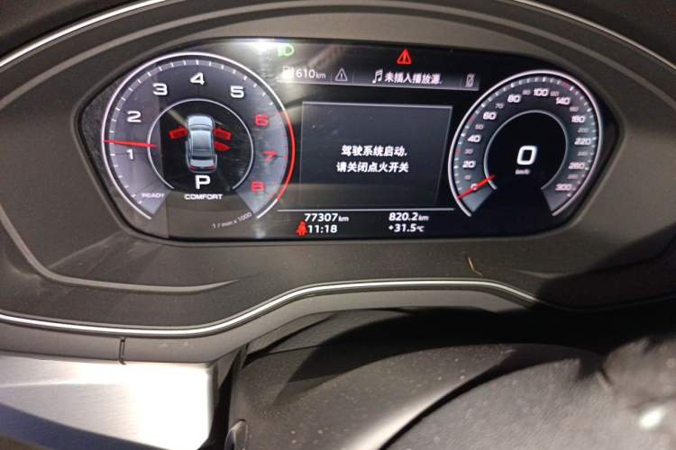 Used Audi A4L 2020 35 TFSI Fashion Dynamic Model Odometer Close Up