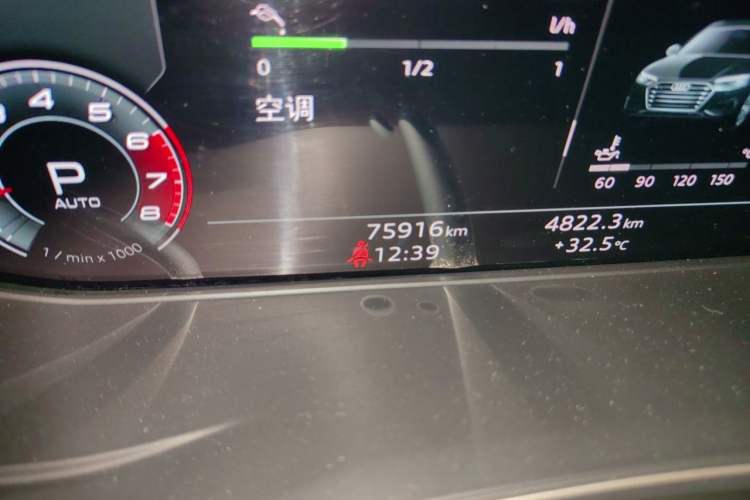 Used Audi A4L 2020 40 TFSI Luxury Dynamic Model Odometer Close Up