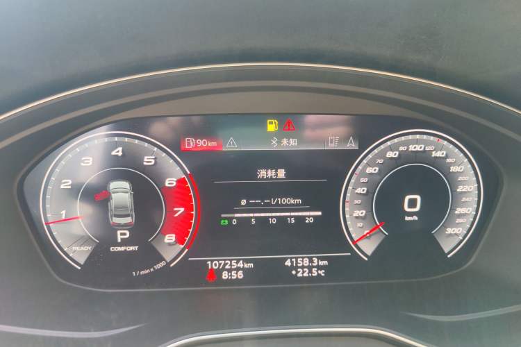 Used Audi A4L 2020 40 TFSI Fashion Dynamic Model Odometer Close Up