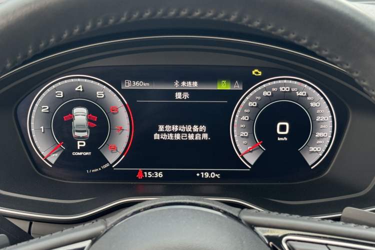 Used Audi A4L 2020 40 TFSI Fashion Dynamic Model Odometer Close Up