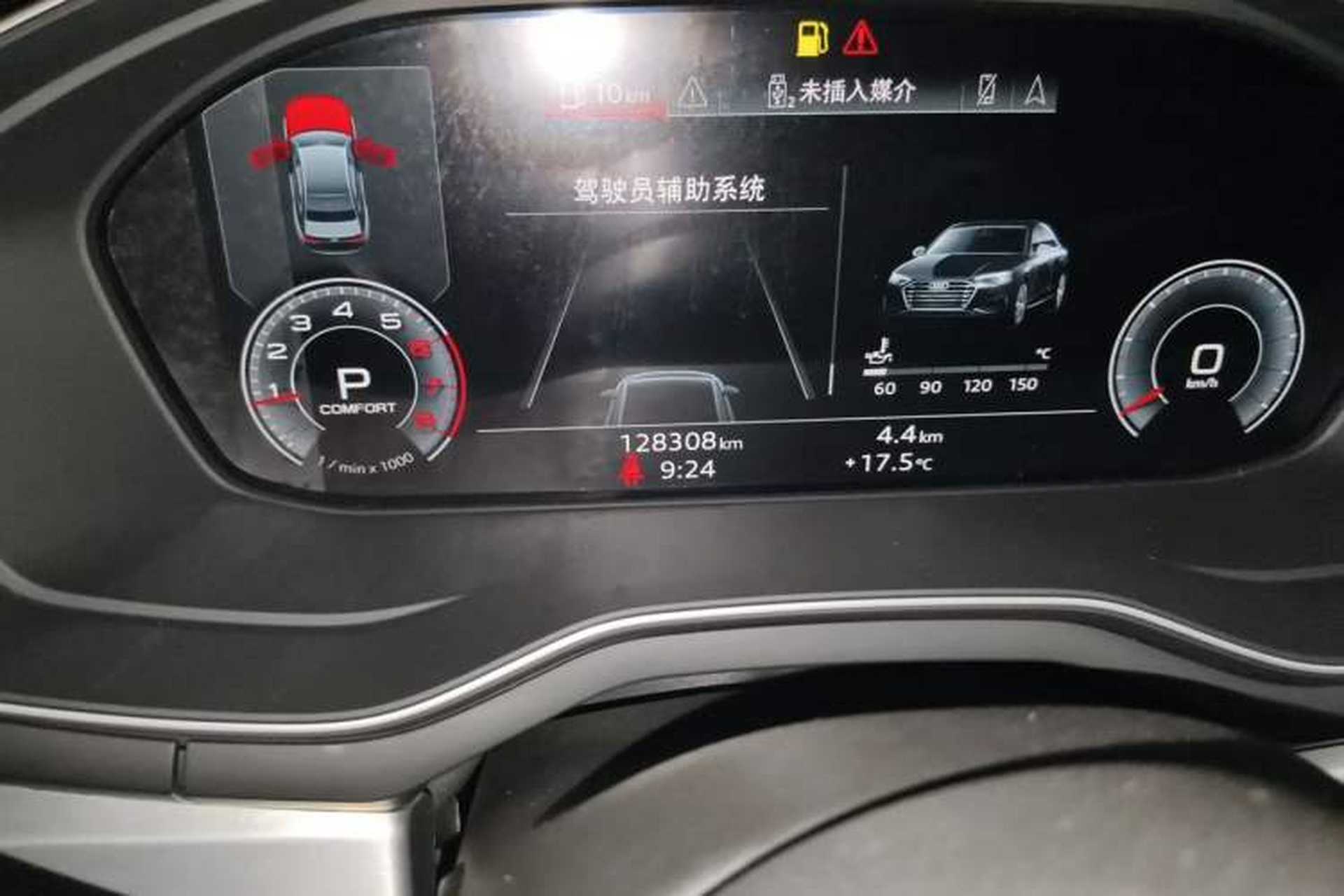 Used Audi A4L 2020 35 TFSI Fashion Dynamic Model Odometer Close Up