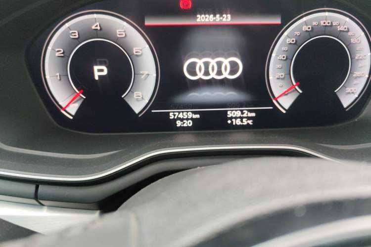 Used Audi A4L 2020 40 TFSI Fashion Dynamic Model Odometer Close Up