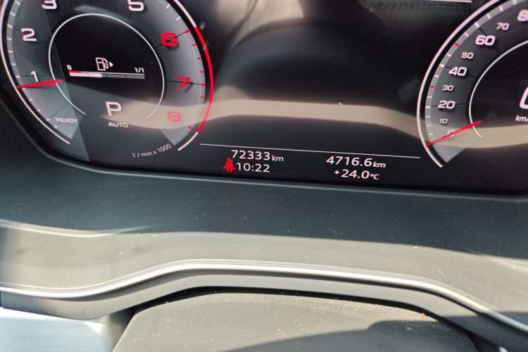 Used Audi A4L 2020 40 TFSI Luxury Dynamic Model Odometer Close Up