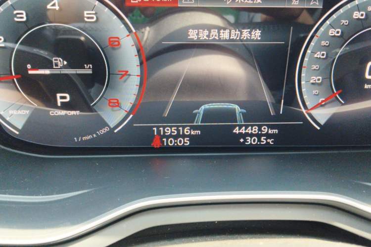 Used Audi A4L 2020 40 TFSI Fashion Dynamic Model Odometer Close Up