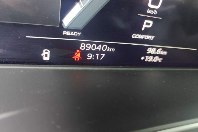 Used Audi A4L 2020 40 TFSI Luxury Dynamic Model Odometer Close Up