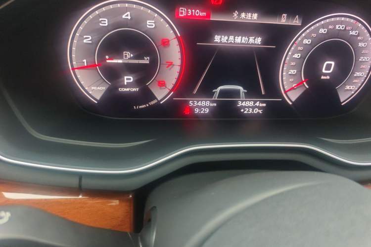 Used Audi A4L 2020 40 TFSI Luxury Prestige Edition Odometer Close Up