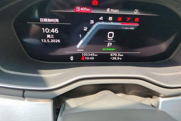Used Audi A4L 2021 40 TFSI Enjoy Life Edition Odometer Close Up