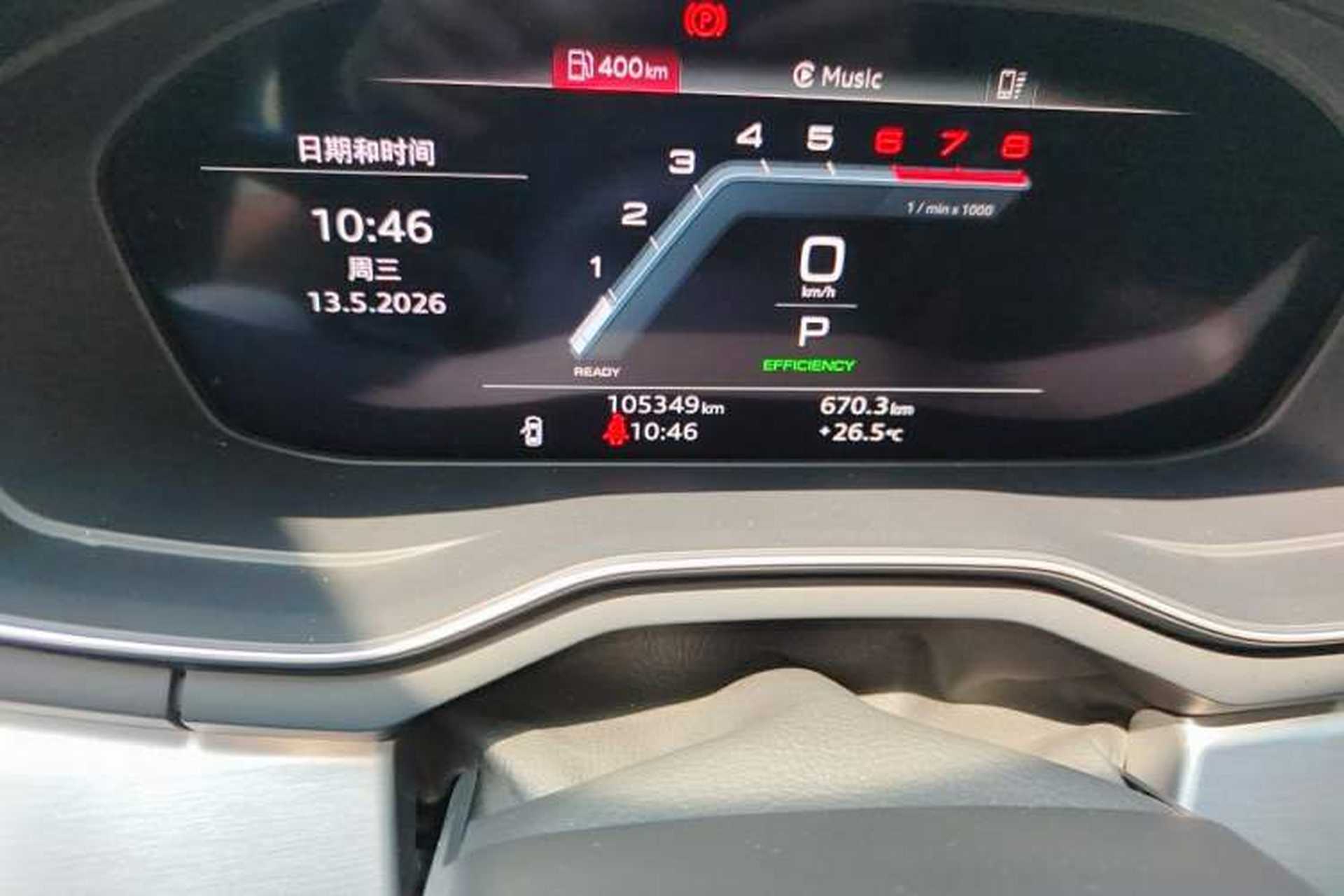 Used Audi A4L 2021 40 TFSI Enjoy Life Edition Odometer Close Up