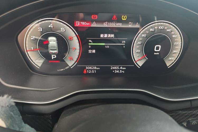 Used Audi A4L 2021 40 TFSI Enjoy Life Edition Odometer Close Up