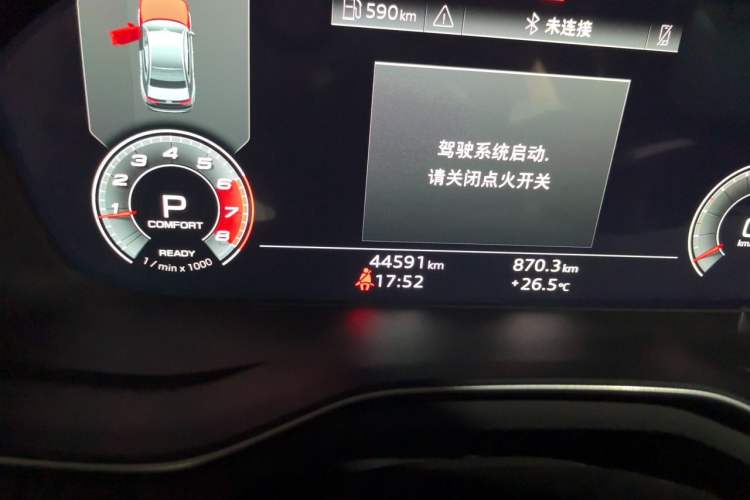 Used Audi A4L 2022 40 TFSI Fashion Dynamic Model Odometer Close Up