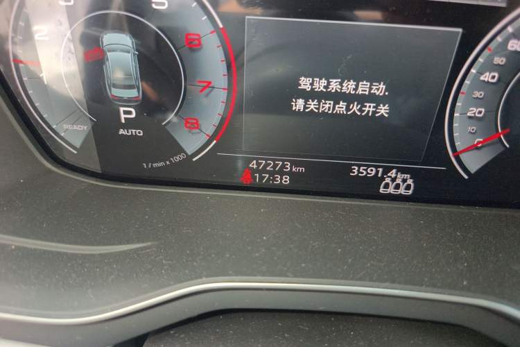 Used Audi A4L 2022 40 TFSI Luxury Dynamic Model Odometer Close Up
