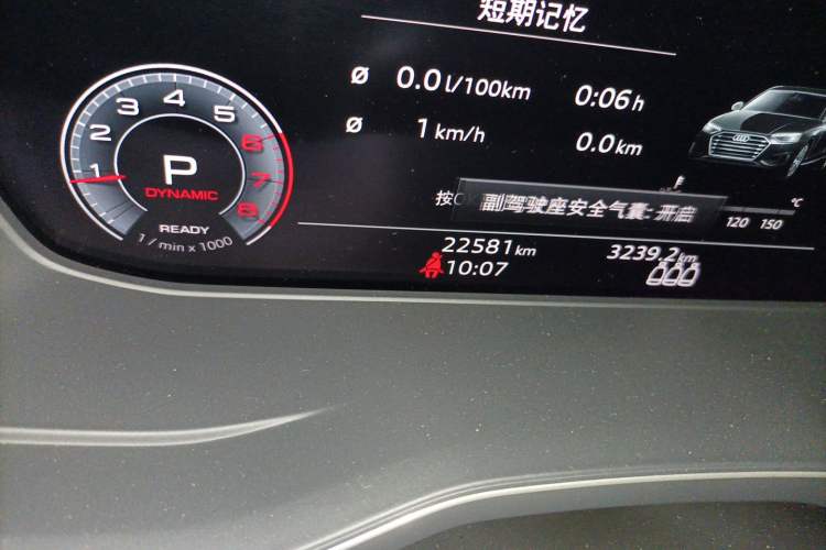 Used Audi A4L 2022 40 TFSI Luxury Dynamic Model Odometer Close Up