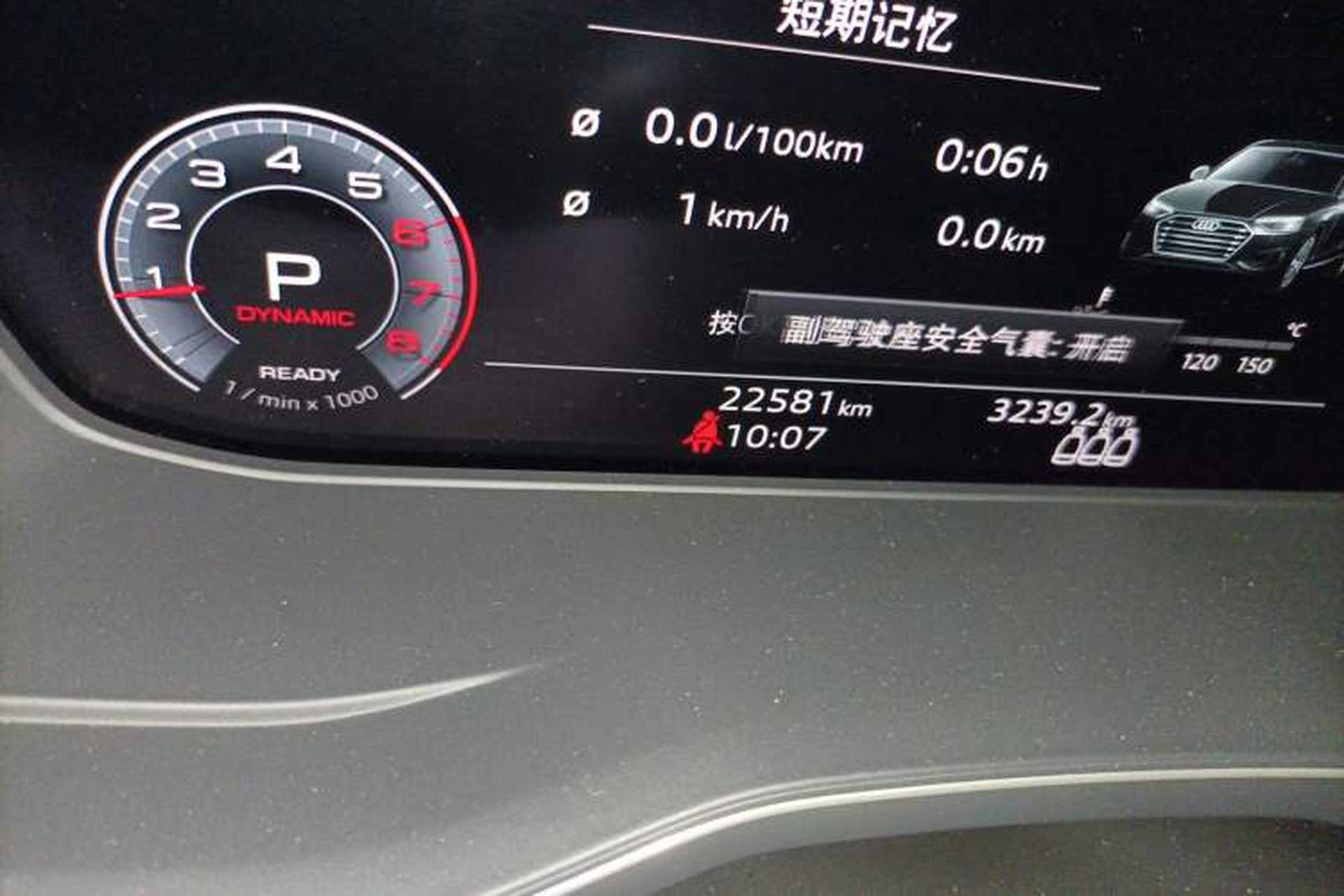 Used Audi A4L 2022 40 TFSI Luxury Dynamic Model Odometer Close Up