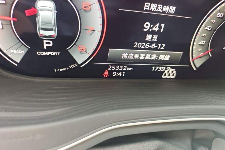 Used Audi A4L 2022 40 TFSI Fashion Dynamic Model Odometer Close Up