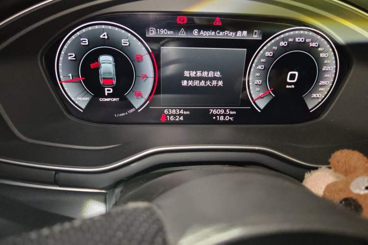 Used Audi A4L 2022 40 TFSI Fashion Dynamic Model Odometer Close Up