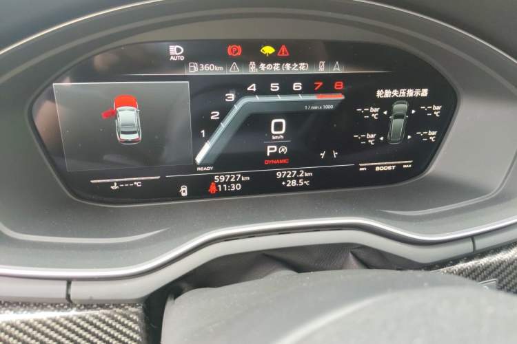 Used Audi A4L 2022 45 TFSI quattro Prestige Dynamic Edition Odometer Close Up