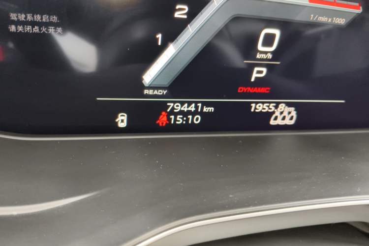Used Audi A4L 2022 40 TFSI Luxury Dynamic Model Odometer Close Up