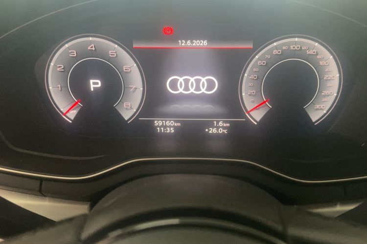 Used Audi A4L 2022 40 TFSI Fashion Dynamic Model Odometer Close Up