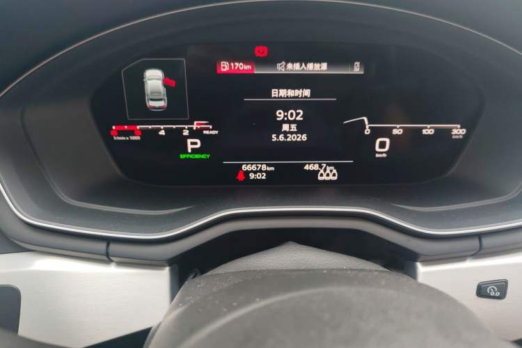 Used Audi A4L 2022 40 TFSI Fashion Dynamic Model Odometer Close Up