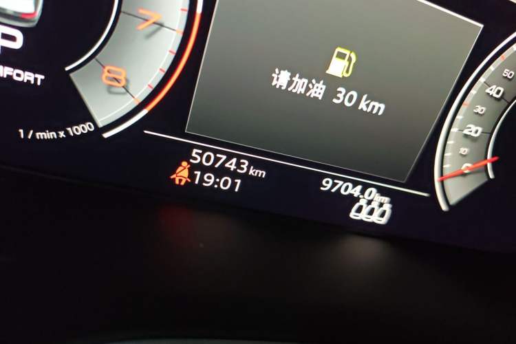 Used Audi A4L 2022 45 TFSI quattro Prestige Dynamic Edition Odometer Close Up