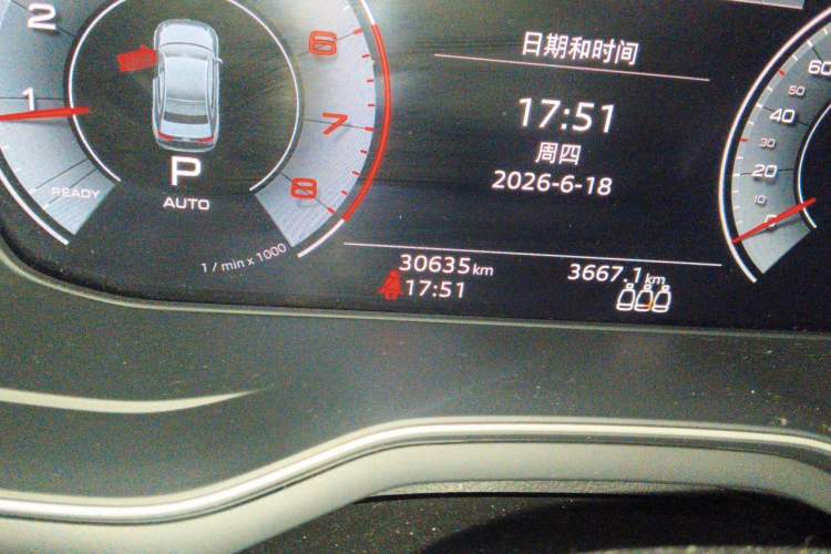 Used Audi A4L 2022 40 TFSI Fashion Dynamic Model Odometer Close Up
