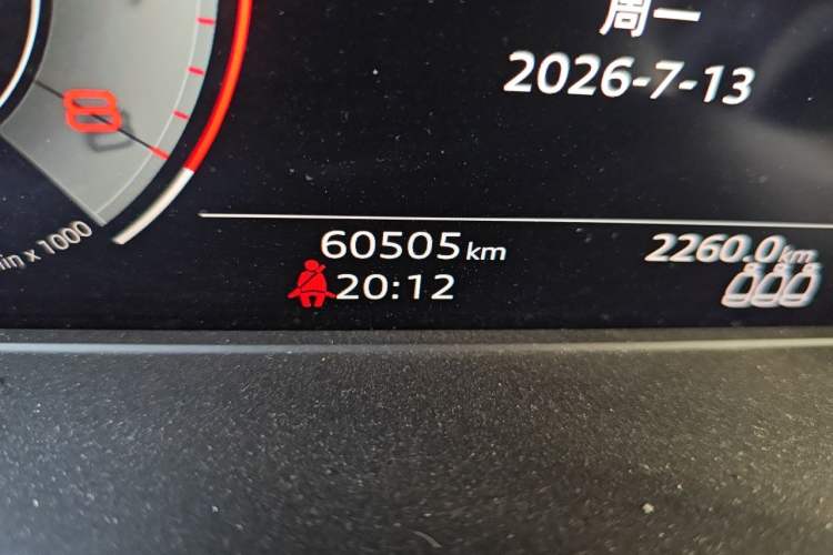 Used Audi A4L 2022 40 TFSI Fashion Dynamic Model Odometer Close Up