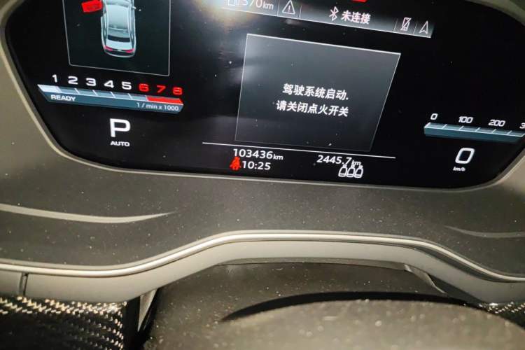 Used Audi A4L 2022 40 TFSI Luxury Dynamic Model Odometer Close Up