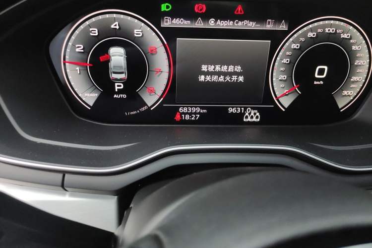 Used Audi A4L 2022 40 TFSI Luxury Dynamic Model Odometer Close Up