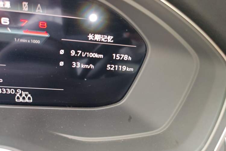 Used Audi A4L 2022 45 TFSI quattro Prestige Dynamic Edition Odometer Close Up