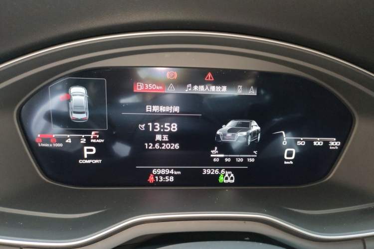 Used Audi A4L 2022 40 TFSI Luxury Dynamic Model Instrument Cluster