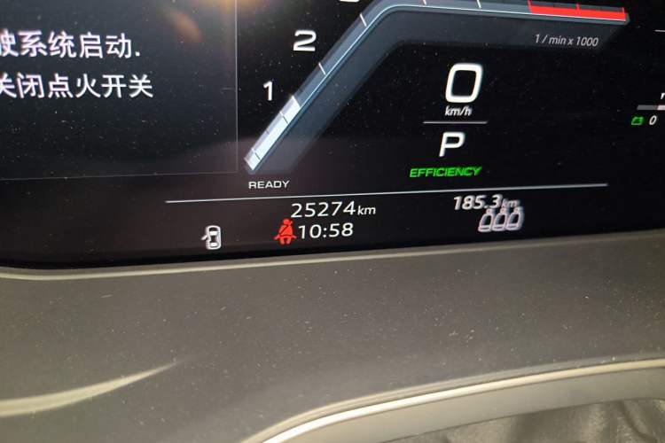 Used Audi A4L 2022 40 TFSI Fashion Dynamic Model Odometer Close Up