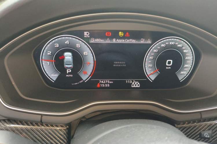 Used Audi A4L 2022 45 TFSI quattro Prestige Dynamic Edition Odometer Close Up