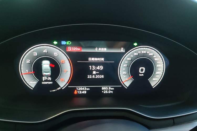 Used Audi A4L 2022 40 TFSI Fashion Dynamic Model Instrument Cluster