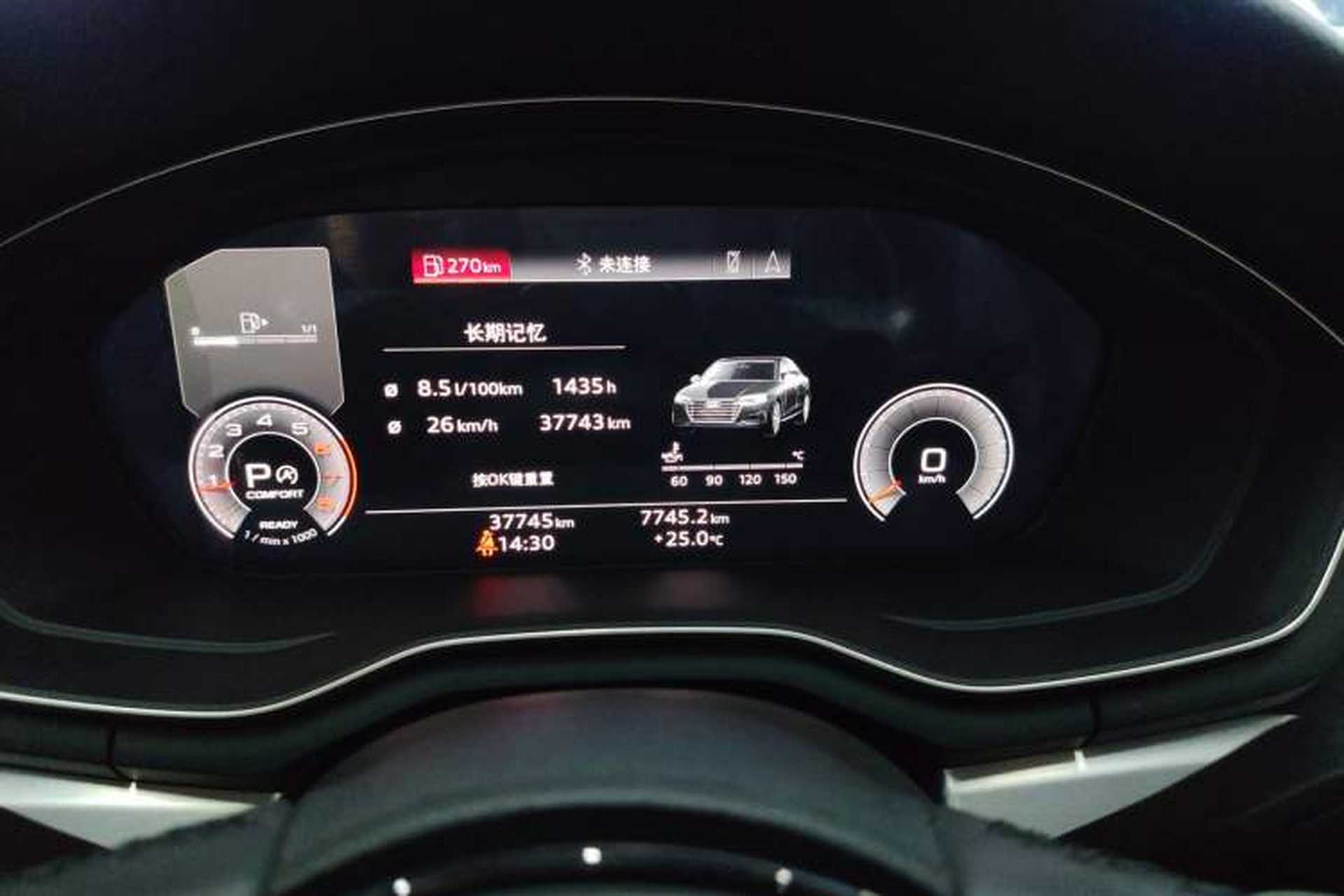 Used Audi A4L 2022 40 TFSI Luxury Dynamic Model Instrument Cluster
