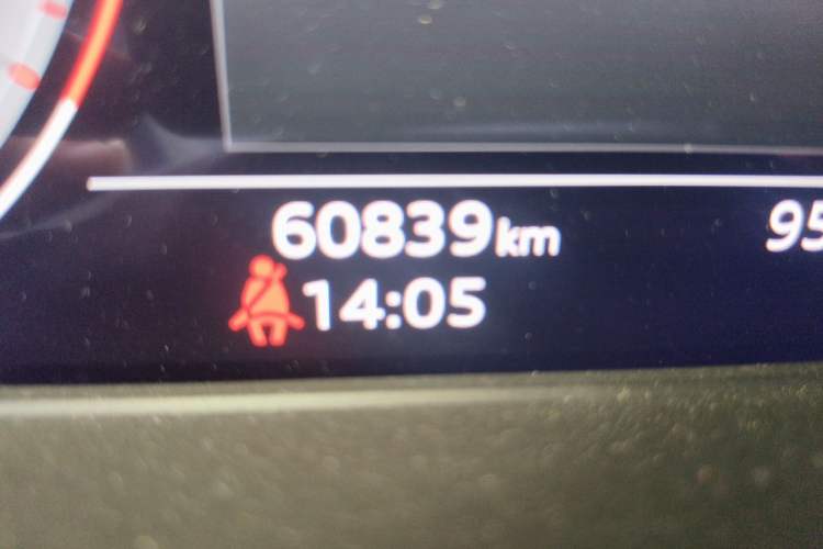 Used Audi A4L 2022 40 TFSI Fashion Dynamic Model Odometer Close Up