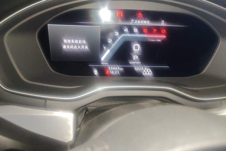 Used Audi A4L 2022 40 TFSI Fashion Dynamic Model Odometer Close Up