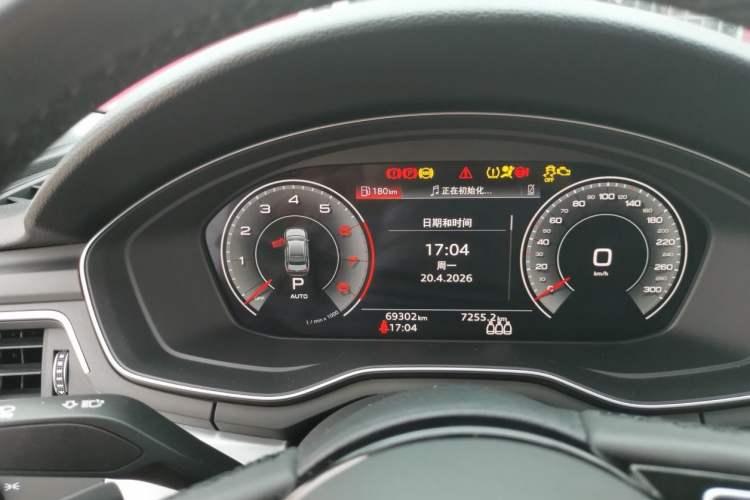 Used Audi A4L 2022 40 TFSI Fashion Dynamic Model Odometer Close Up