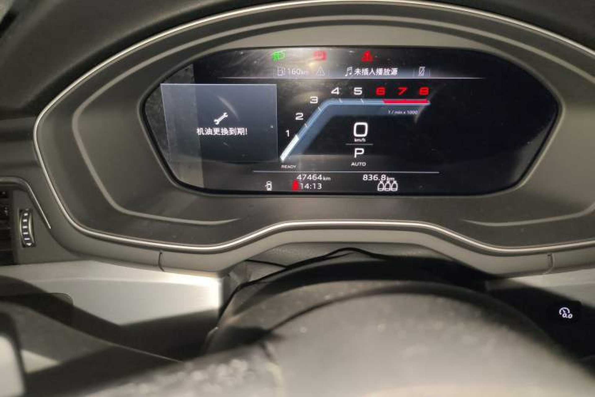 Used Audi A4L 2022 40 TFSI Fashion Dynamic Model Odometer Close Up