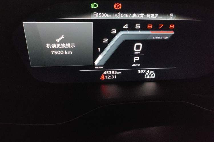 Used Audi A4L 2022 40 TFSI Stylish and Elegant Edition Odometer Close Up