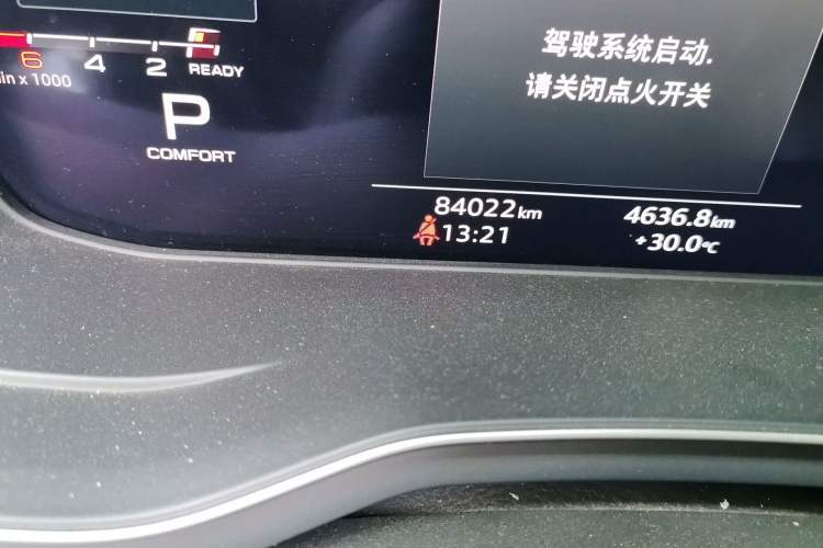 Used Audi A4L 2022 40 TFSI Luxury Dynamic Model Odometer Close Up