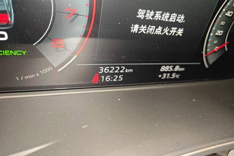 Used Audi A4L 2022 40 TFSI Luxury Dynamic Model Odometer Close Up