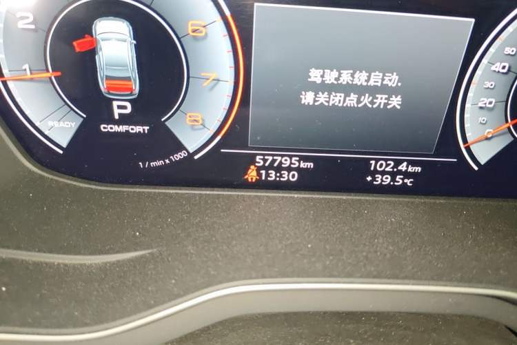 Used Audi A4L 2022 40 TFSI Fashion Dynamic Model Odometer Close Up