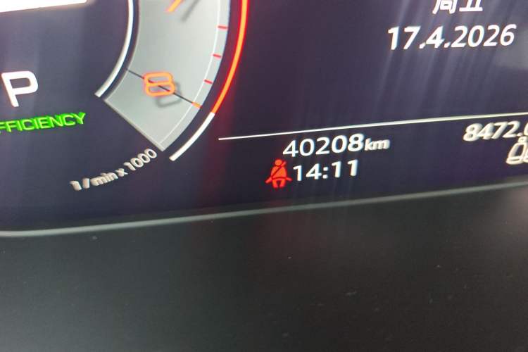 Used Audi A4L 2022 40 TFSI Fashion Dynamic Model Odometer Close Up