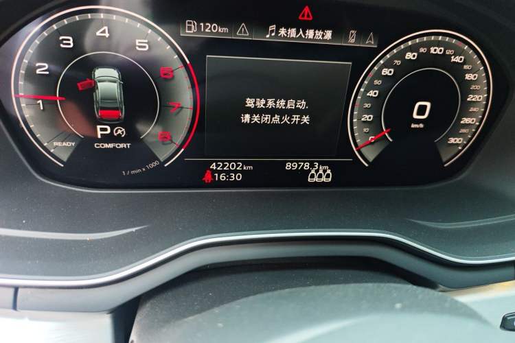 Used Audi A4L 2022 40 TFSI Luxury Dynamic Model Odometer Close Up